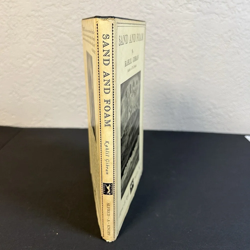 Sand and Foam: A Book of Aphorisms by Kahlil Gibran HC DJ  24th Printing  1967